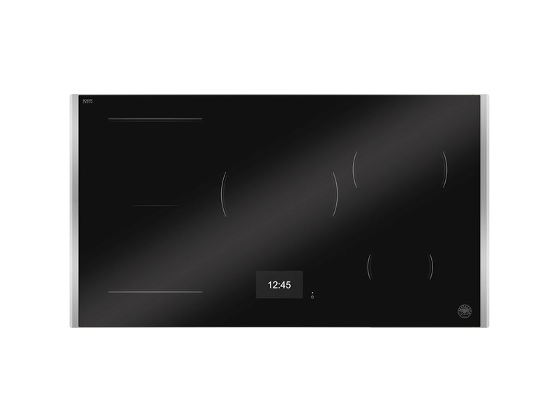 90 cm Induction Hob with Metal Frame, 5 cooking zones, TFT display